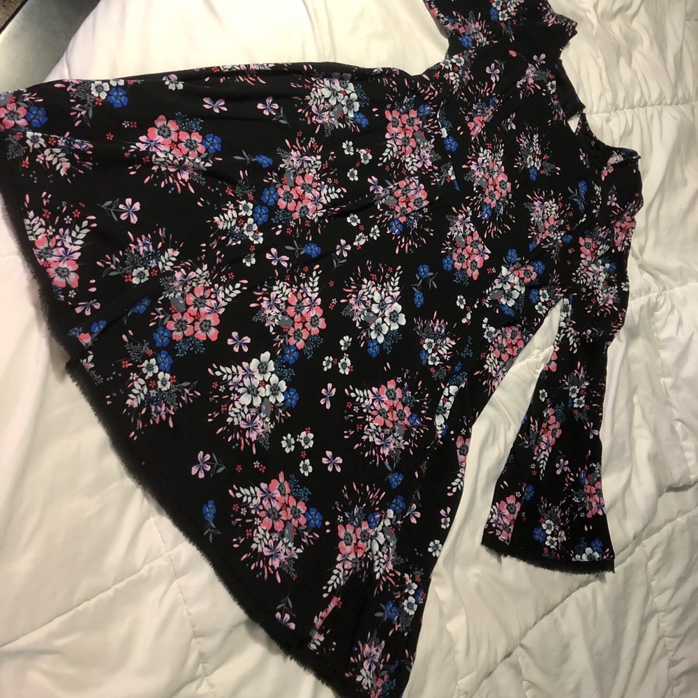 Long sleeve floral torrid dress